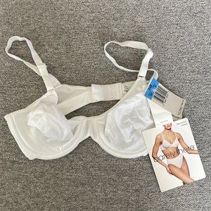 Bra - barely there. White. Size 34B.